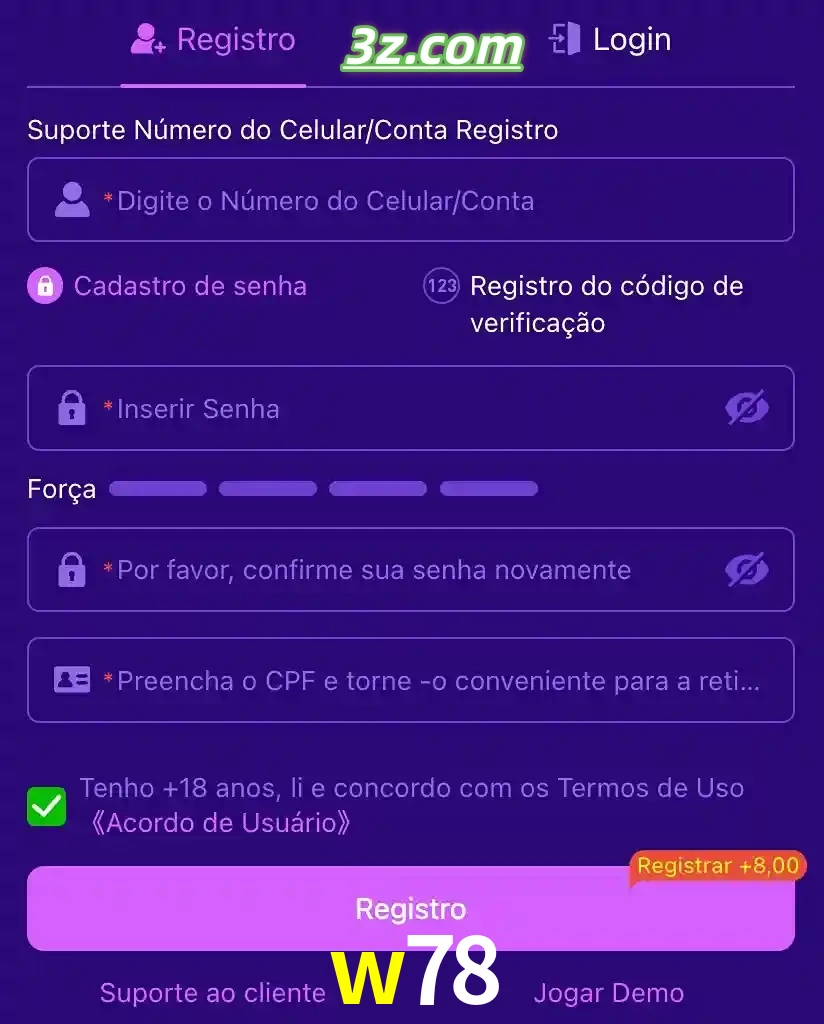 bonus de cadastro imediato